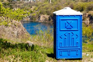 porta potty on the mountain