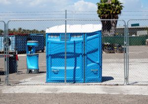 Wheelchair Accessible Porta Potty with hand washing station